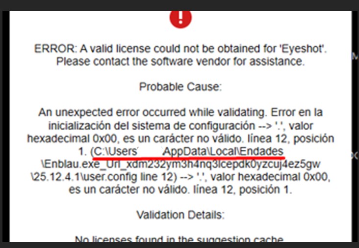 Error enSITE