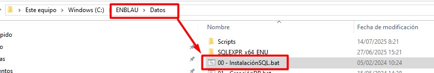 Install sql